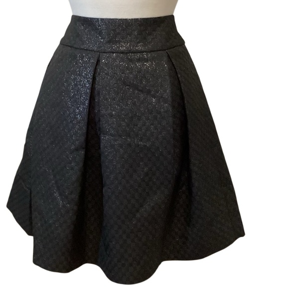 NWT Kate Spade Holly Jacquard Skirt Full Black size 4 - Picture 5 of 10